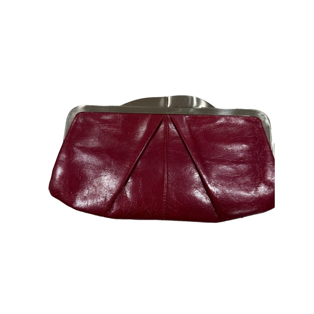 HOBO International Red Womens Purse Wallet Clutch 206549 Chain Strap Removable